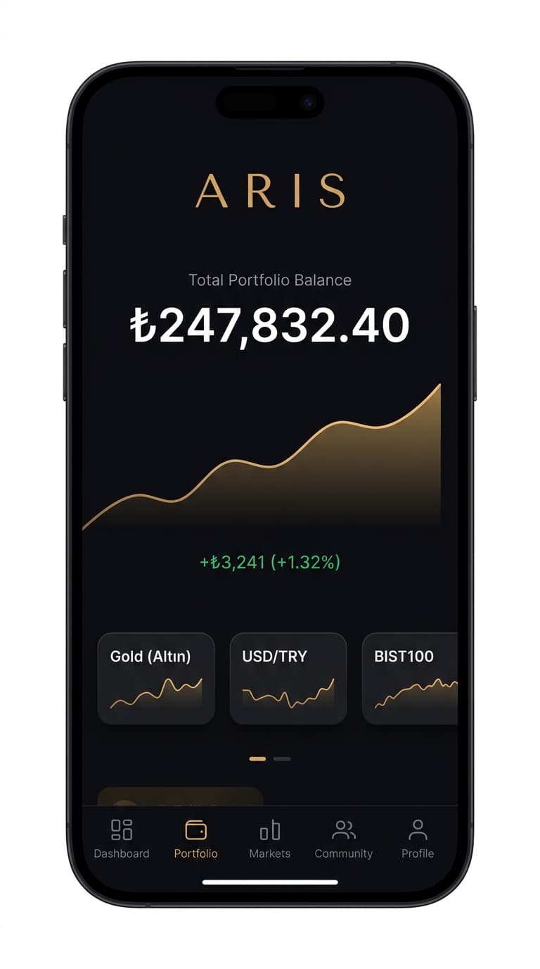 Aris portfolio app view